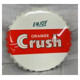 25IN SST EMB. ORANGE CRUSH CAP SIGN