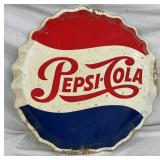28IN SST EMB. PEPSI COLA CAP SIGN