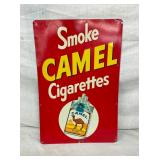 SST SMOKE CAMEL CIG. SIGN 12X18