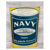 SST EMB. NAVY SIGN 12X18