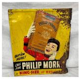 SST EMB. PHILIP MORRIS SIGN 12X14