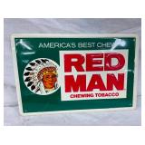 SST EMB. RED MAN SIGN 18X12