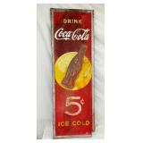 SST VERTICAL COCA-COLA 5C SIGN 