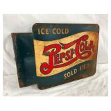 DST PEPSI DOUBLE DOT FLANGE SIGN 
