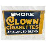 DST SMOKE CLOWN CIGARETTES FLANGE SIGN 