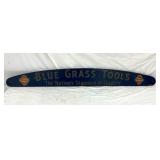 WOODEN BLUE GRASS TOOLS SIGN 
