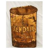 SST KENDALL DIE-CUT OIL CAN SIGN 