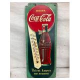 MASONITE COKE THERM. W/ BOTTLE 7X17