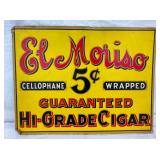 EL MORISO CIGAR CB EASEL BACK