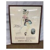 FRAMED SPRING MILLS PAPER ADV.
