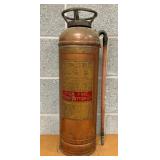 RED STAR COPPER/BRASS FIRE EXTINGUISHER