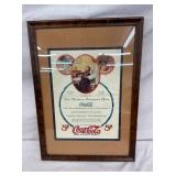 MODERN COKE ADV. FRAMED
