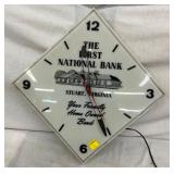 16IN FIRST NATIONAL BANK STUART VA CLOCK