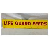 SST LIFE GUARD FEEDS SIGN 29 1/2X6