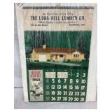 COMPLETE 1953 LONG BELL LUMBER CALENDAR