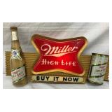 MILLER LEXAN LIGHTUP SIGN