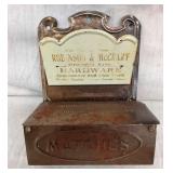 ROBINSON & MCCRARY HARDWARE HOLDER