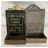 C WULF & CO., PLUMBING HOLDERS