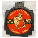 CLOTH MARVELS CIG. AD. W/ 1951 PENNY