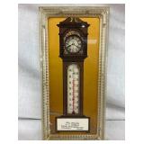 FRAMED GLASS CLOCK THERM. 5X10