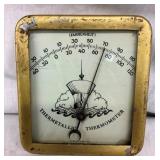 GLASS FRONT THERM. W/ GREAT DETAILS 41/2