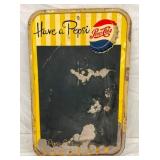 PEPSI COLA MENU SIGN 19 1/2X30