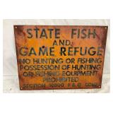 SST STATE FISH AND GAME REFUGE 16X12