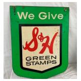 DST S&H GREEN STAMPS SIGN 20X25 1/2