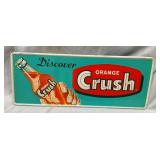 SST ORANGE CRUSH SIGN W/ BOTTLE