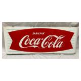 SSP COCA COLA FISHTAIL SLED SIGN