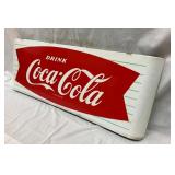 CLOSEUP VIEW COKE SLED SIGN
