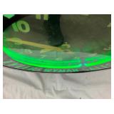 CLOSEUP VIEW GREEN NEON