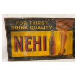 RARE NEHI CARDBOARD SIGN
