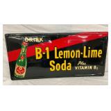 SST EMB. B-1 LEMON LIME SODA SIGN