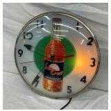 15IN SUNCREST LIGHTUP CLOCK W/ BOTTLE