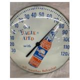 CLOSEUP VIEW THERMOMETER