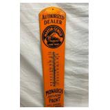 PORC. MONARCH PAINT DEALER THERMOMETER