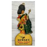 SST DEWARS WHITE LABEL WHISKEY SIGN 9X21