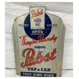 SST PABST TAP A CAN EASLE BACCK SIGN