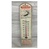 WOODEN PIONEER THERM. W/ PIPE LINE 4X15
