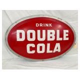 1956 SST CONVEX DOUBLE COLA SIGN