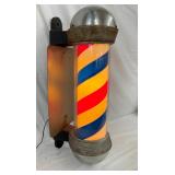24IN LIGHTED BARBER SHOP POLE