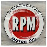 22 1/2IN SSP RPM MOTOR OIL SIGN