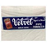 SSP VELVET PIPE TOBACCO SIGN