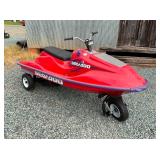 MEASURES 9FT. X 3FT. 7IN GASOLINE MOTOR