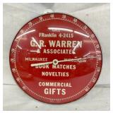 12IN GR WARREN NOVELIST THERM.