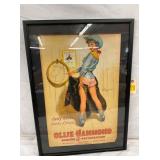 FRAMED OLLI HAMMOND RANCH CB/PAPER