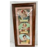 FRAMED 1909 VINTAGE CALENDAR