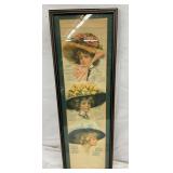 FRAMED 1914 VINTAGE CALENDAR