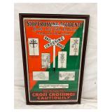 FRAMED STOP CROSSING ACCIDENTS 14X22